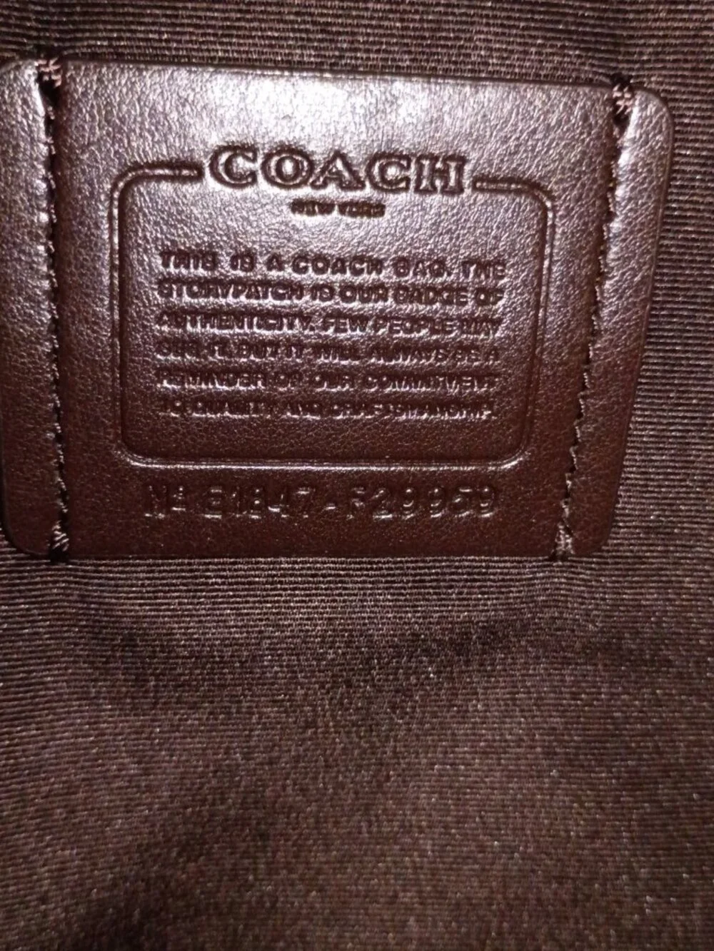 Coach F29959 Signature Jacquard Hobo Shoulder Bag Ivory Tan EUC